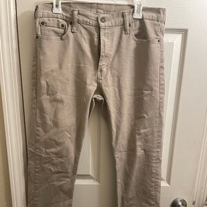 33x30 Levi’s Red Tab Khaki 513 Denim Jeans